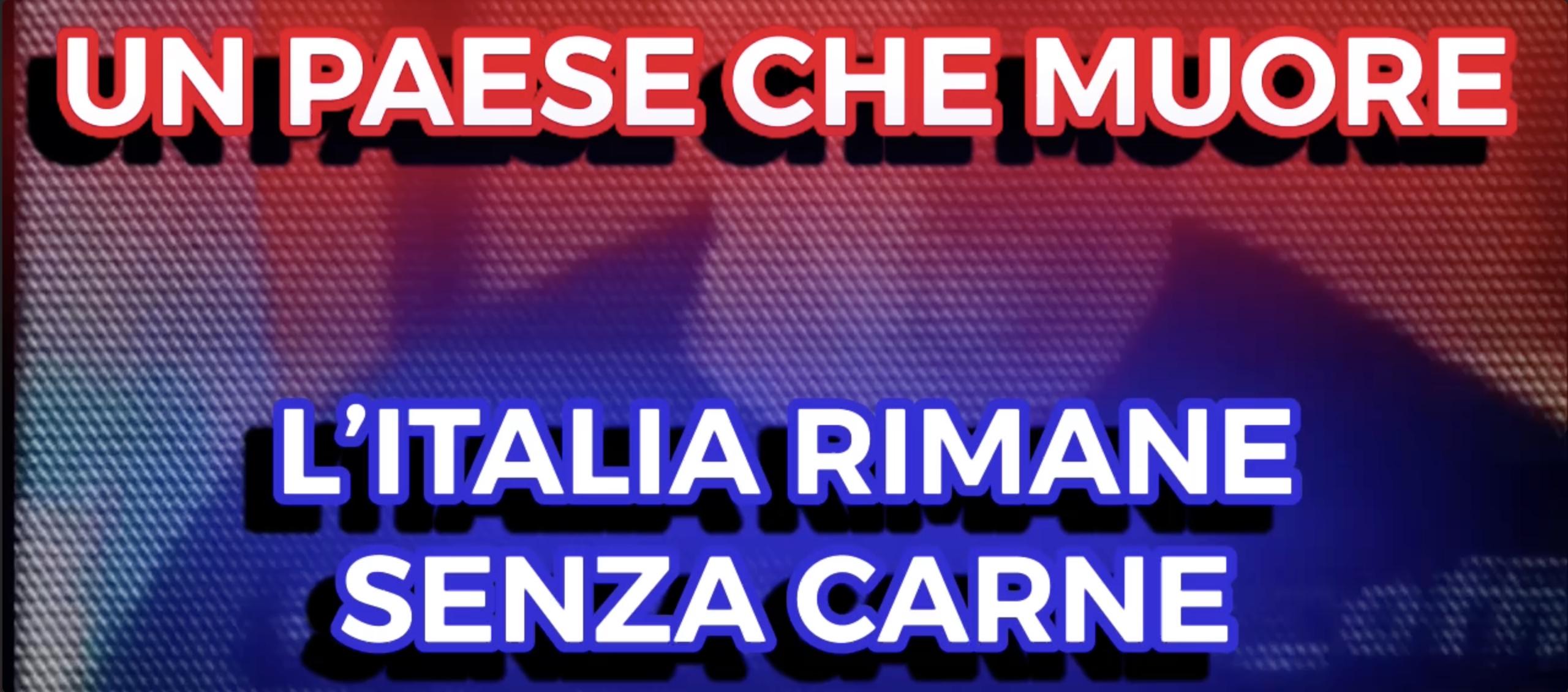 Un Paese che Muore - L'Italia Resta Senza Carne