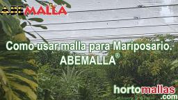 Como usar malla para Mariposario. ABEMALLA®