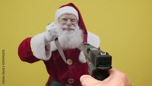 FEMALE COP SHOOTS SANTA!