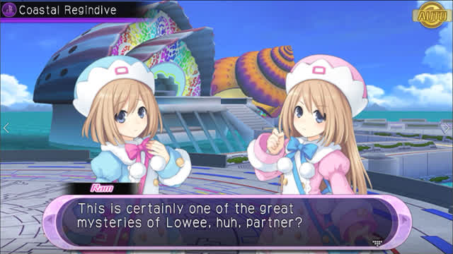 Hyperdimension Neptunia U Action Unleashed - Ch.2 Quest Cutscene - Rom And Ram Adventure