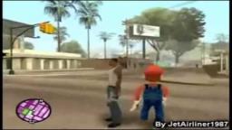 Loquendo - Carl Johnson "CJ" y Mario Bros vs Ballas Y Vagos (GTA San Andreas)