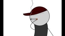 Guy smoking cig short animation test