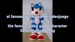 sonic amigurumi doll