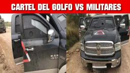 CAMIONETA BLINDADA SICARIOS DEL CÁRTEL DEL GOLFO SE ENFRENTARON CON MILITARES DESPIDIENDO EL AÑO C