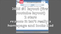 11 youtube layouts rated by me with stars