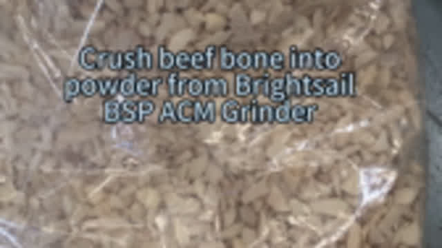 Crusher Beef bone into powder from air classifier mill from Brightsail