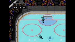 NHLPA '93 - Puck Bounce - Sega Genesis Gameplay