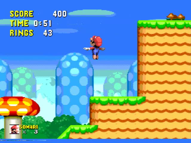 Somari the adventurer Sonic ROM hack