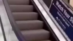 Mayonnaise on an escalator!