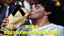 MURIO EL CRACK DEL FUTBOL DIEGO ARMANDO MARADONA