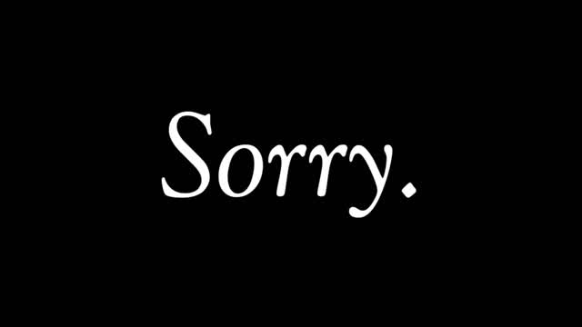 Sorry.