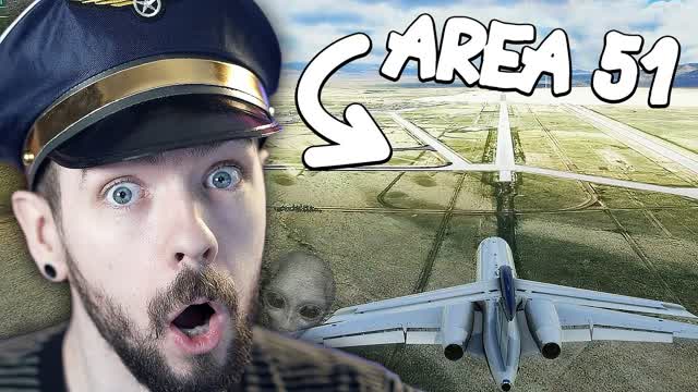 I Flew to AREA 51 in Flight Simulator