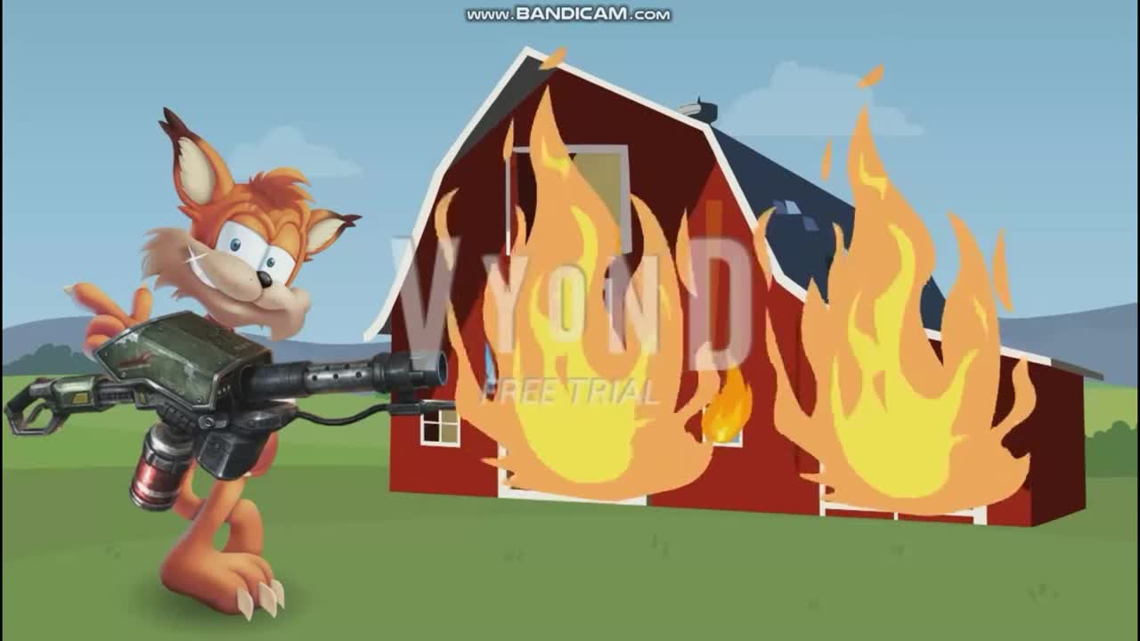 Bubsy T. Bobcat Sets The Barn on Fire_Grounded