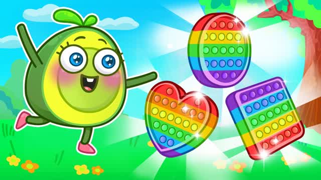 🌈 POP IT POP SONG!💖💛💚💙 || VocaVoca Kids Songs🥑 And Nursery Rhymes