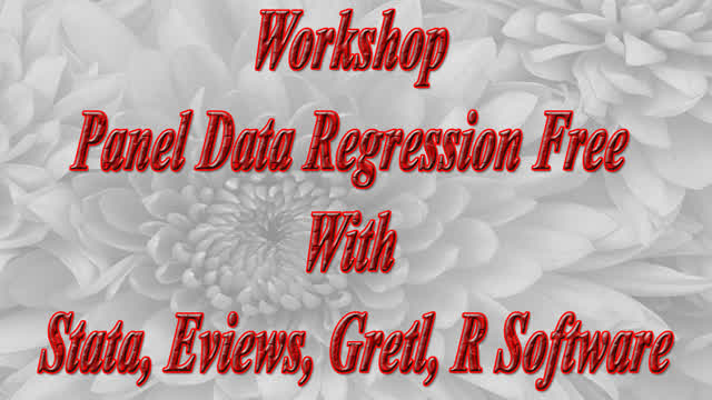 Workshop Panel Data Regression Free With Stata, Eviews, Gretl, R Software