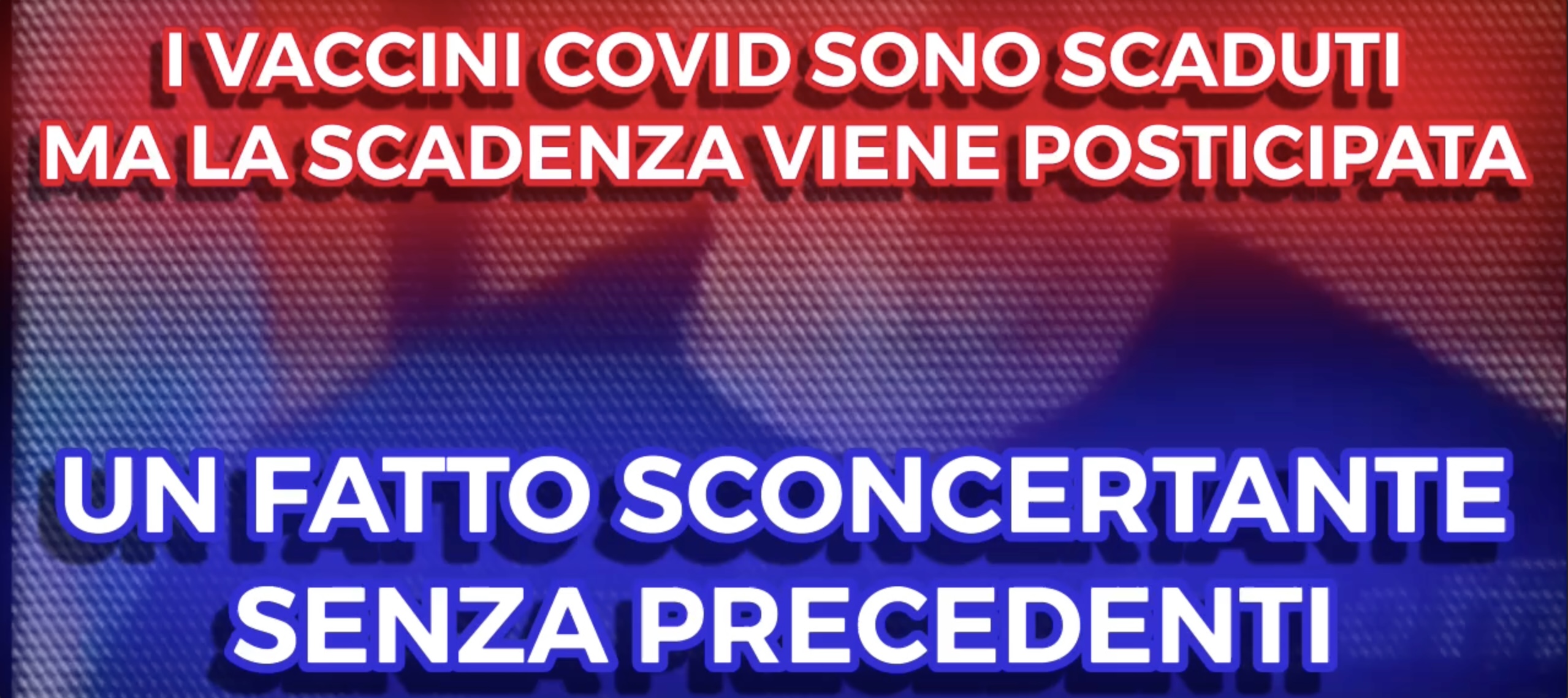 I Vaccini sono Scaduti ma la data viene Allungata - Un Fatto Sconcertante senza Precedenti