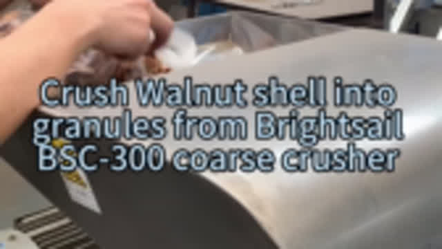 Walnut shell coarse crusher from Brightsail