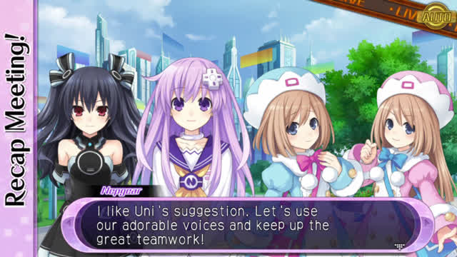 Hyperdimension Neptunia U Action Unleashed - City Watch Planeptune Ch.1 - Recap Meeting