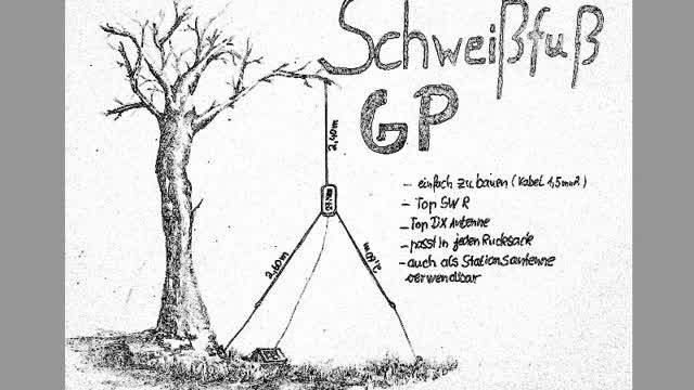 27Mhz CB Funk Schweißfuß GP Antenne selber bauen