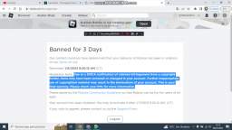 i got BANNED FOR 3 DAYS FOR ROBLOX!