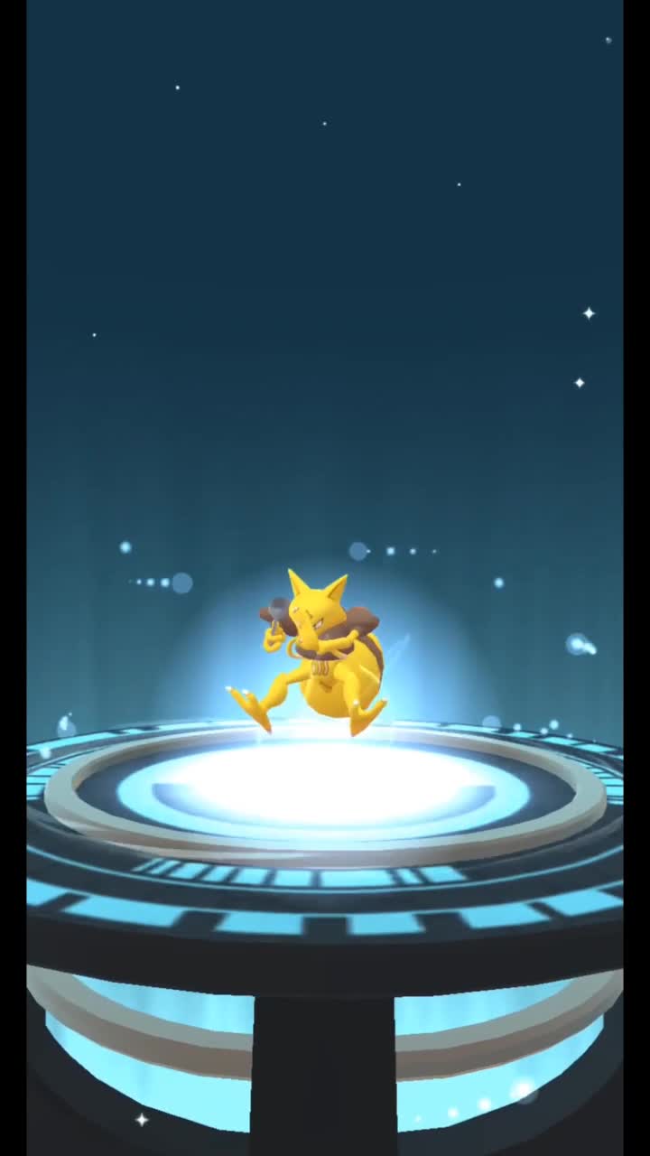 Pokémon GO-Evolving Lucky Kadabra