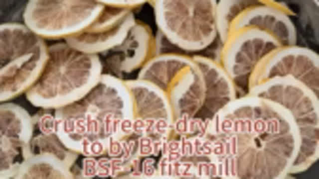 crush Freeze -dry lemon from Brightsail  fitz mill