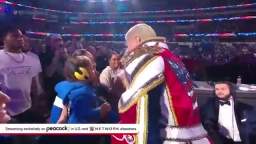 Rhodes gifts his weight belt to the son of the late Jon Huber_ WrestleMania 39 Sunday Highlights