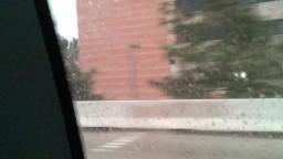 Tropical Depression clouds covering buildings in TX