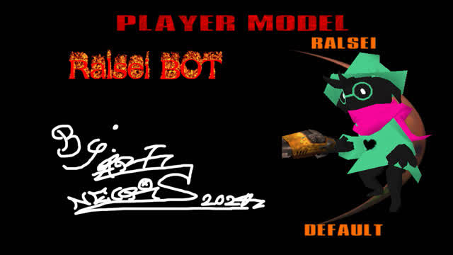 I expended a full day to make a ralsei bot for quake 3 (credits to Nopeful)