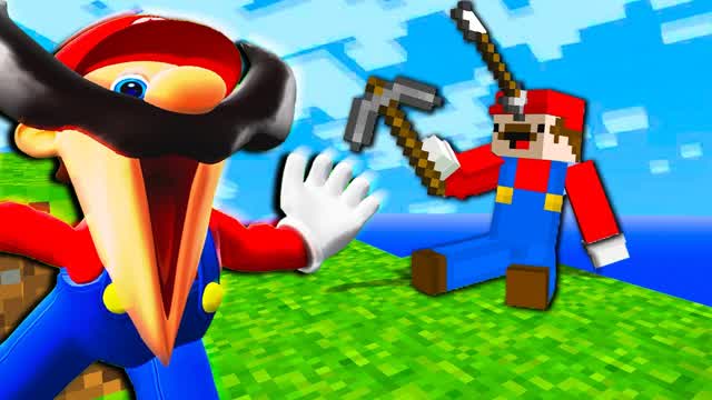 Mario Plays MINECRAFT