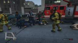 NPC FIGHTS (Paramedics vs Gangsters) GTA V