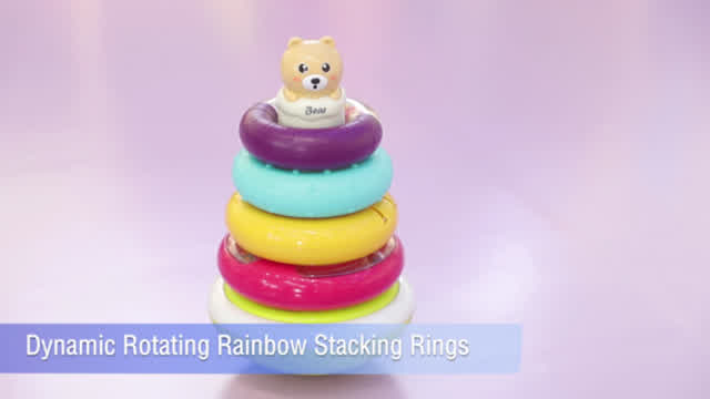 Explore and Play with our Montessori Rainbow Stack Tower Toy! ???? #MontessoriLearning #BabyToys