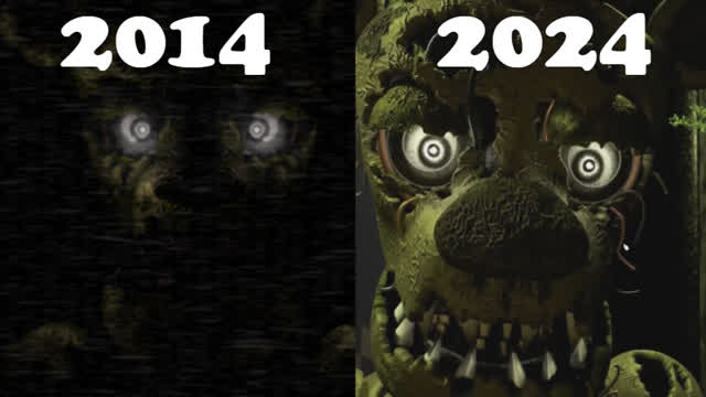 Five Night's At The Restaurant VS Five Nights At Freddy's: FredBear Fangame - Comparison Gameplay