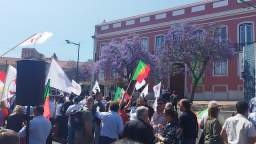 Protesto do Chega no Largo do Rato