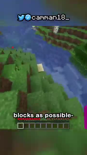 Minecraft But I Can't Touch A Random Block...