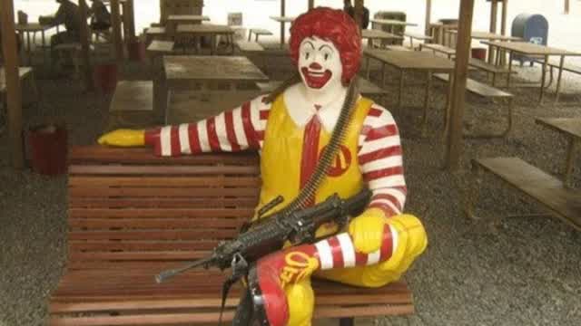 Ronald McDonald on drugs