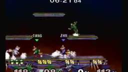 SSB. Melee - SS⧸Tang (Green) vs Zhu⧸Lucky (Blue)