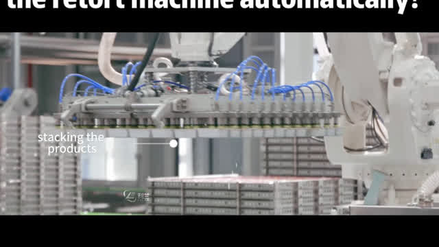 How do products get in and out of the retort machine automatically? #pack #retort #machine #foryou