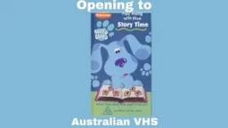 Opening to Blue's Clues Story Time Australian VHS