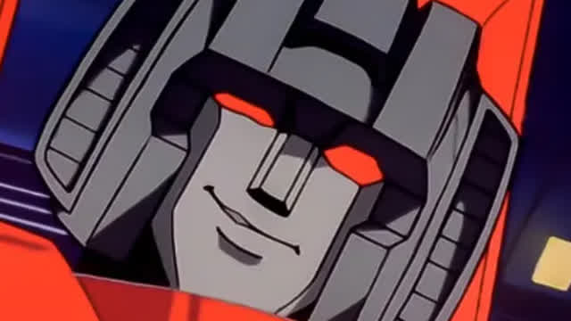 Starscream cantando you spin me round. IA cover