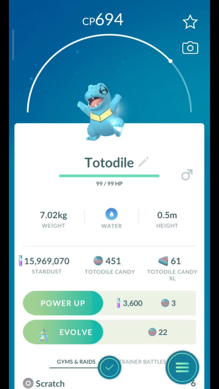 Pokémon GO-Purifying Shadow Totodile