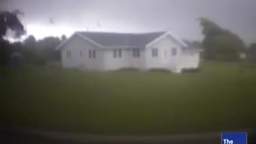 Tornado destroys house