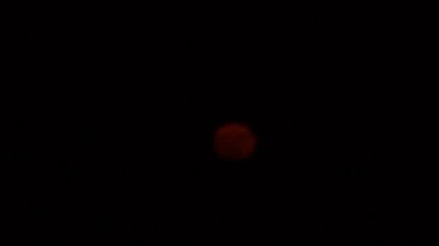 "blood moon" at the beach