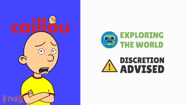 a GoAnimate parody of Caillou's curriculum board