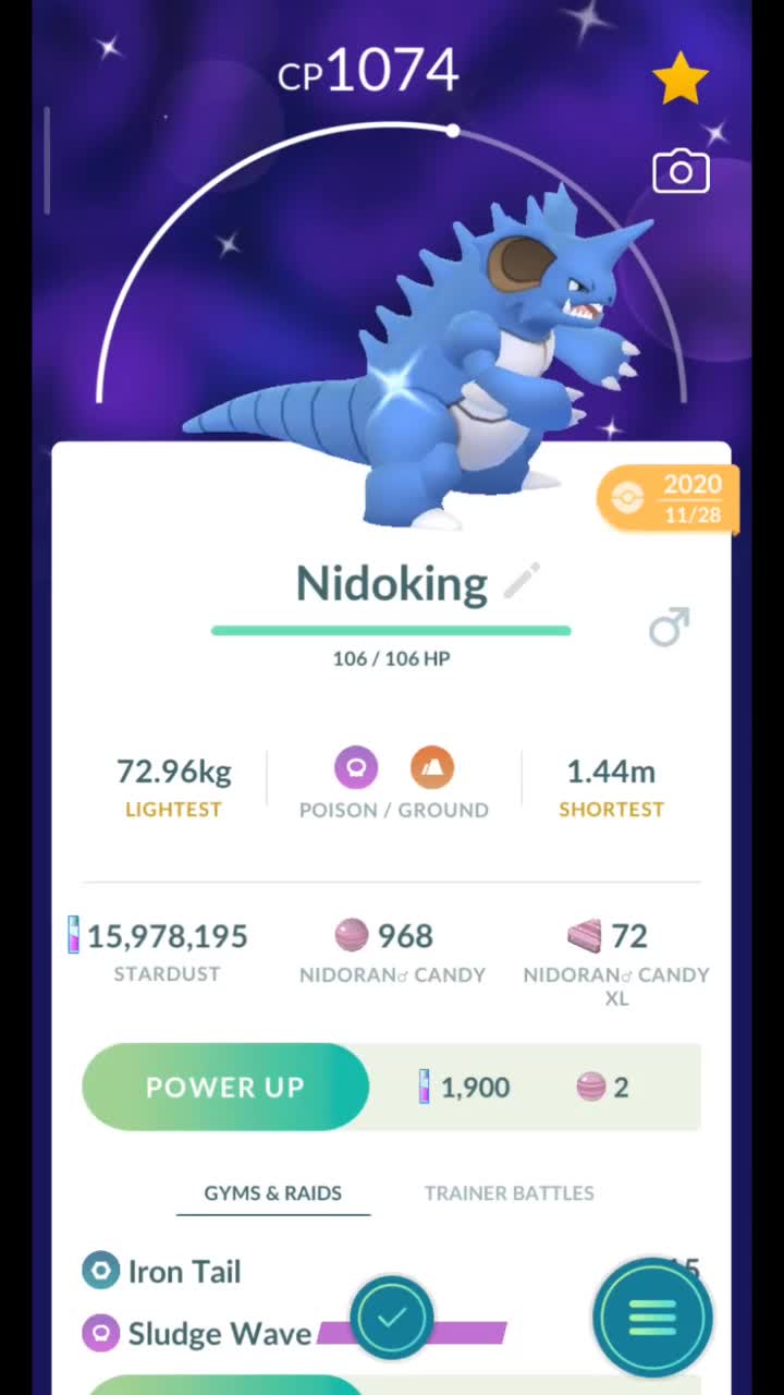 Pokémon GO-Evolving Shiny Nidorino