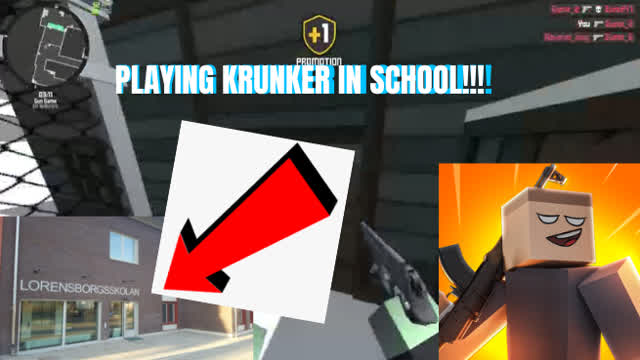 Playing krunker on school!!!