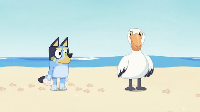 Bluey S1E26 The Beach