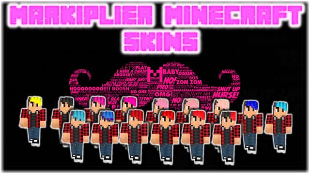 MARKIPLIER MINECRAFT SKINS!!!!!!