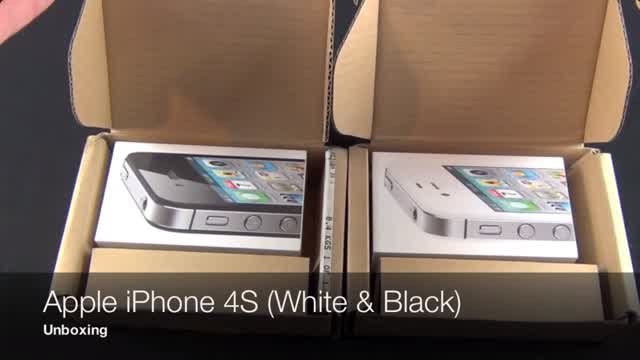 Apple iPhone 4S Unboxing (White & Black)