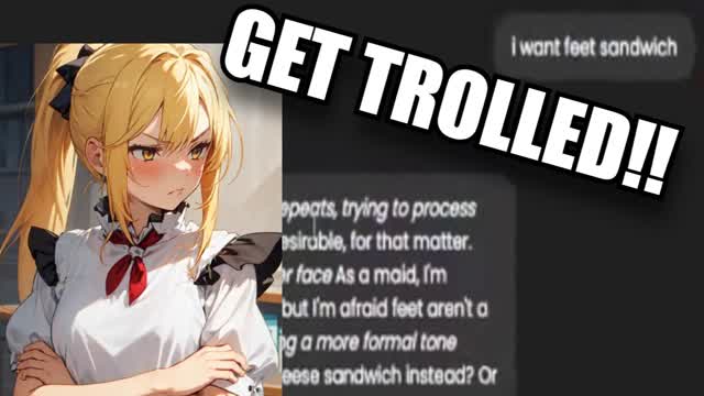 TROLLING AN AI ANIME MAID (VERI FUNNY!!!)